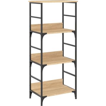 vidaXL-Boekenrek-50x33x117,5-cm-bewerkt-hout-sonoma-eikenkleurig