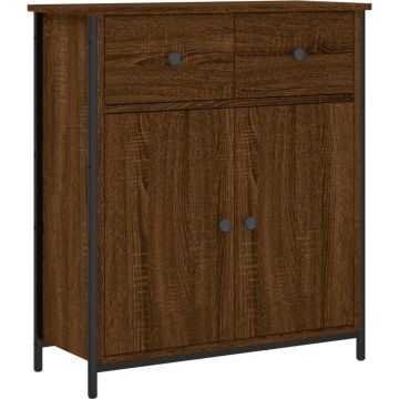 vidaXL-Dressoir-70x30x80-cm-bewerkt-hout-bruin-eikenkleur