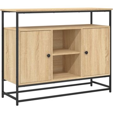 vidaXL-Dressoir-100x35x80-cm-bewerkt-hout-sonoma-eikenkleurig