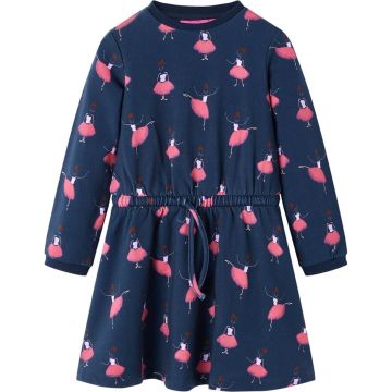 vidaXL-Kinderjurk-ballerinaprint-92-blauw