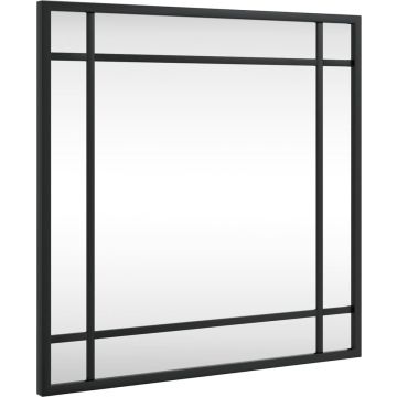 vidaXL-Wandspiegel-vierkant-40x40-cm-ijzer-zwart