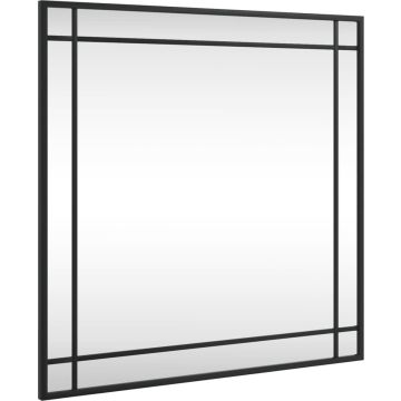 vidaXL-Wandspiegel-vierkant-60x60-cm-ijzer-zwart