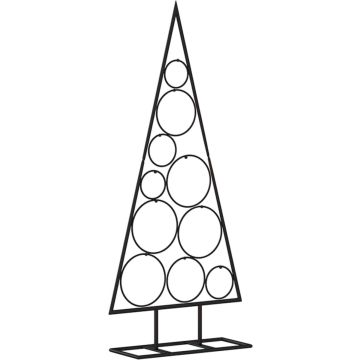 vidaXL-Kerstdecoratie-kerstboom-90-cm-metaal-zwart