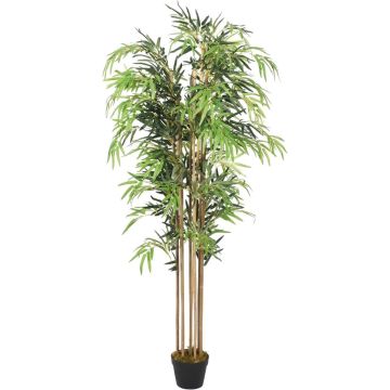 vidaXL-Kunstplant-bamboe-730-bladeren-120-cm-groen