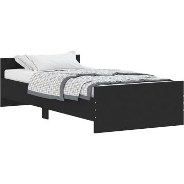 vidaXL-Bedframe-bewerkt-hout-zwart-90x200-cm