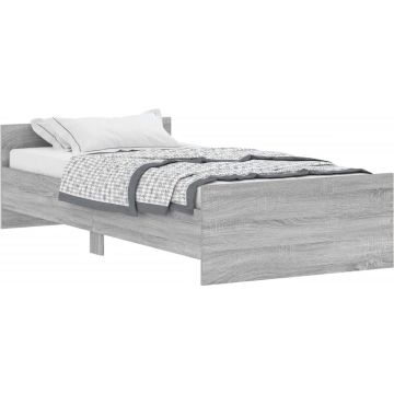 vidaXL-Bedframe-bewerkt-hout-grijs-sonoma-eikenkleurig-90x200-cm