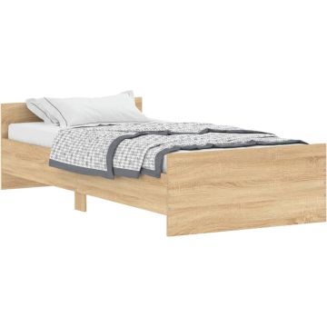 vidaXL-Bedframe-bewerkt-hout-sonoma-eikenkleurig-100x200-cm