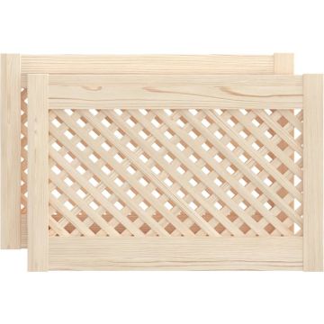 vidaXL-Kastdeuren-met-latwerk-2-st-59,5x39,5-cm-massief-grenenhout