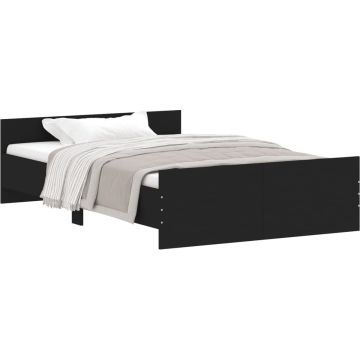 vidaXL-Bedframe-met-hoofd--en-voeteneinde-zwart-120x200-cm