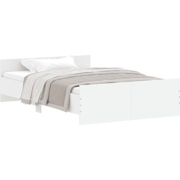 vidaXL-Bedframe-met-hoofd--en-voeteneinde-wit-120-x-190-cm