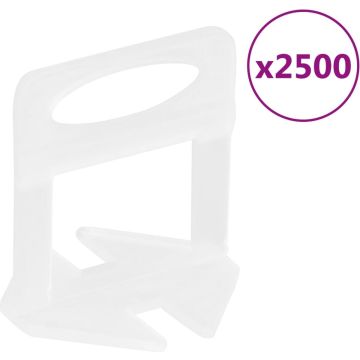 vidaXL-Nivelleerklemmen-voor-tegels-2500-st-2-mm