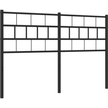 vidaXL-Hoofdbord-120-cm-metaal-zwart