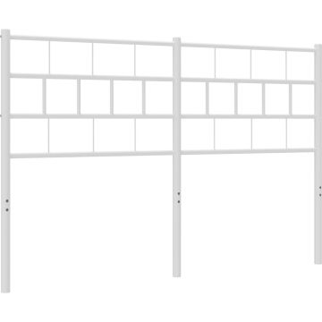 vidaXL-Hoofdbord-120-cm-metaal-wit