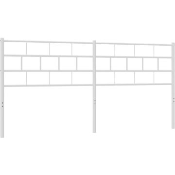 vidaXL-Hoofdbord-193-cm-metaal-wit