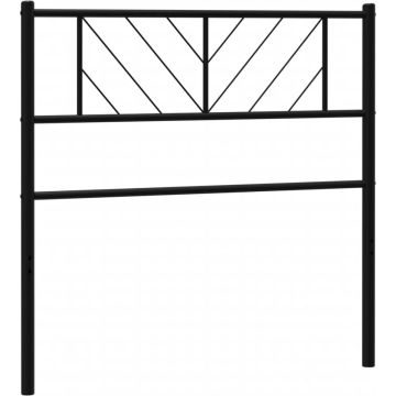 vidaXL-Hoofdbord-75-cm-metaal-zwart