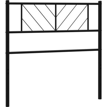 vidaXL-Hoofdbord-107-cm-metaal-zwart