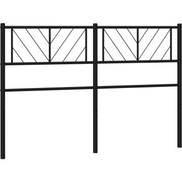 vidaXL-Hoofdbord-140-cm-metaal-zwart