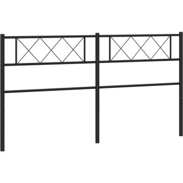 vidaXL-Hoofdbord-180-cm-metaal-zwart