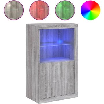 vidaXL-Bijzetkast-met-LED-bewerkt-hout-grijs-sonoma-eikenkleurig