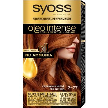 SYOSS Oleo Intense permanente haarkleuring met oliën 7-77 Rood Koper