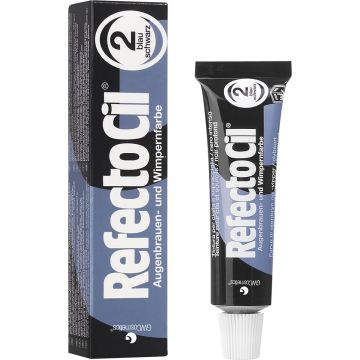 RefectoCil Wimper- en Wenkbrauw verf - Blauw-zwart nr. 2 - 15 ml