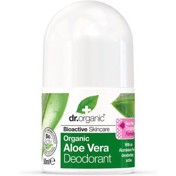 Dr Organic Aloe Vera Vrouwen Rollerdeodorant 50 ml 1 stuk(s)