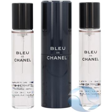 Chanel Bleu de Chanel Geschenkset - Eau de Toilette + 2x Eau de Toilette Refill