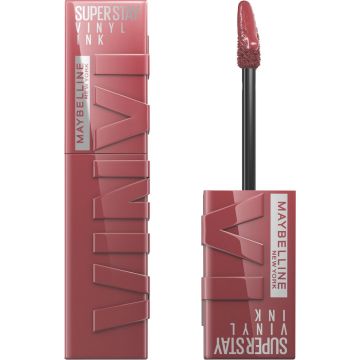 Maybelline New York - SuperStay Vinyl Ink Lipstick - 40 Witty - Rood - Langhoudende Lippenstift - 4.2 ml