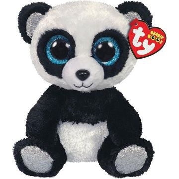 Ty - Knuffel - Beanie Boos - Bamboo Panda - 15cm - Zwart Wit - 145 mm