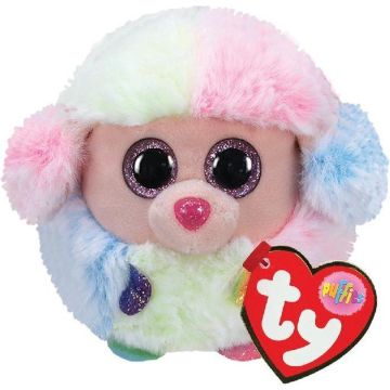 Ty - Knuffel - Teeny Puffies - Rainbow Poodle - 10cm