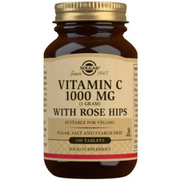 Rose Hips + Vitamin C with rose hip Solgar 1000 mg Tablets