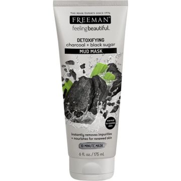 Freeman - Charcoal &amp; Black Sugar Mud Mask - 175ml