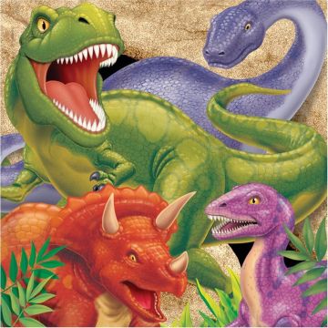 CREATIVE PARTY - Set van servetten dinosaurus