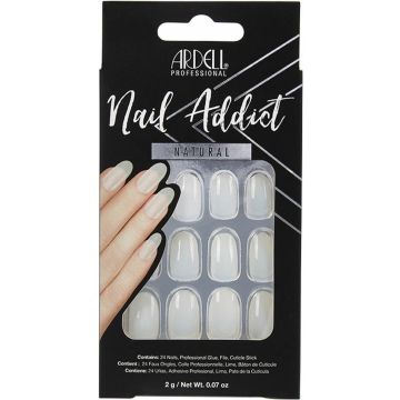 False nails Ardell Nail Addict Natural Oval (24 pcs)