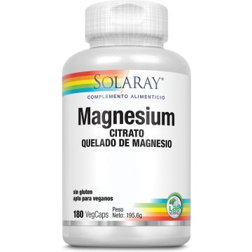 Solaray Big Magnesium Citrate 180 Vcaps