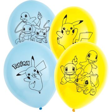 AMSCAN - 6 latex Pokemon ballonnen