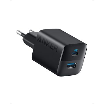 Anker 323 - USB-C Charger (33W) - 2 Port Compact Charger for iPhone 14/14 Plus/14 Pro/14 Pro Max/13/12, Pixel, Galaxy, iPad/iPad Mini and more (Cable not included) - White