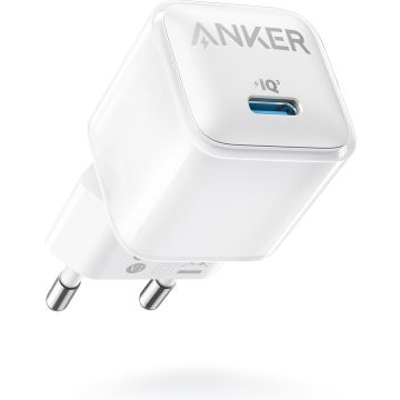 Anker 512 Nano Pro - 20W USB-C PIQ 3.0 Charger - USB-C Power Supply - Compatible with iPhone 14/14 Mini/14 Pro/14 Pro Max/13/13 Mini/13 Pro/13 Pro Max/12, iPad/iPad Mini, Pixel, Powder Pink (Cable Not Included)