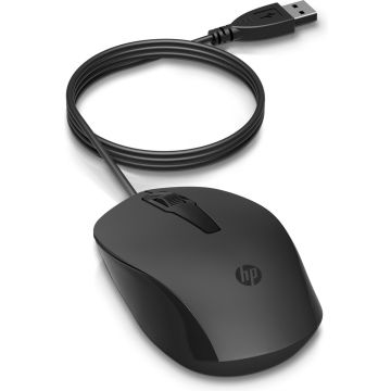 HP 150 USB - Muis met kabel - Zwart