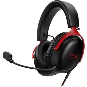 HyperX Cloud III Gaming Headset - PC, PS5, Xbox Series X|S - Zwart/Rood