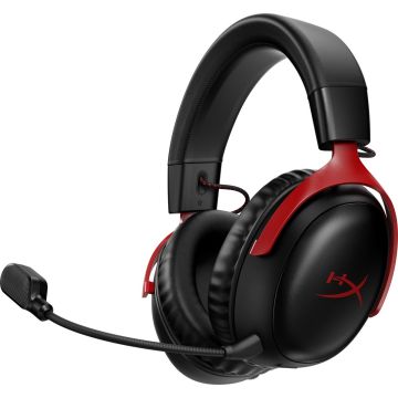 HyperX Cloud III Wireless - Draadloze Gaming Headset - PC, PS5/PS4, Xbox &amp; Nintendo Switch - Rood/Zwart