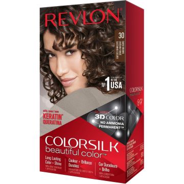 Haarkleur Zonder Ammoniak Colorsilk Revlon Dark brown