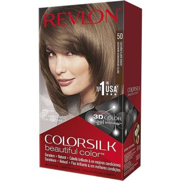 Haarkleur Zonder Ammoniak Colorsilk Revlon Licht essen kastanje