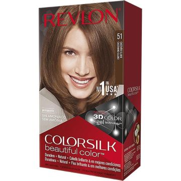 Haarkleur Zonder Ammoniak Colorsilk Revlon Lichtbruin