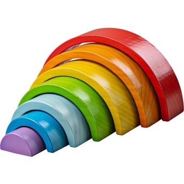 Bigjigs Wooden Stacking Rainbow - Small