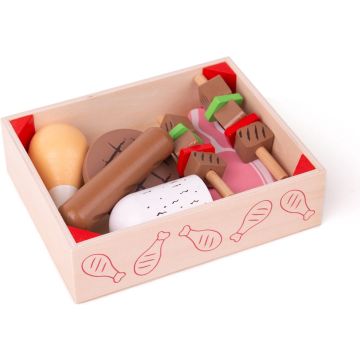 Speelgoedeten - Vleeswaren - In kistje