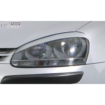 RDX Racedesign Koplampspoilers passend voor Volkswagen Golf V 2003-2008 &amp; Jetta 2005-2010 'X-Treme' (ABS)