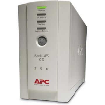 APC Back-UPS BK350EI - Noodstroomvoeding / 4x C13 aansluiting / USB / 350VA