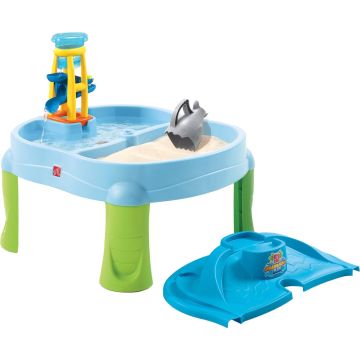 Step2 Splash &amp; Scoop Bay Zand &amp; Watertafel - Met Deksel en 5 accessoires - Waterspeelgoed voor kinderen - Activiteitentafel / Zandtafel voor de tuin / buiten