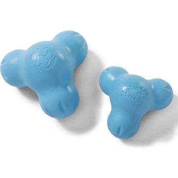 West Paw Tux Zogoflex - Extra sterk &amp; vulbaar speeltje voor honden - Groen, oranje, blauw - S / L - Kleur: Oranje, Maat: Small